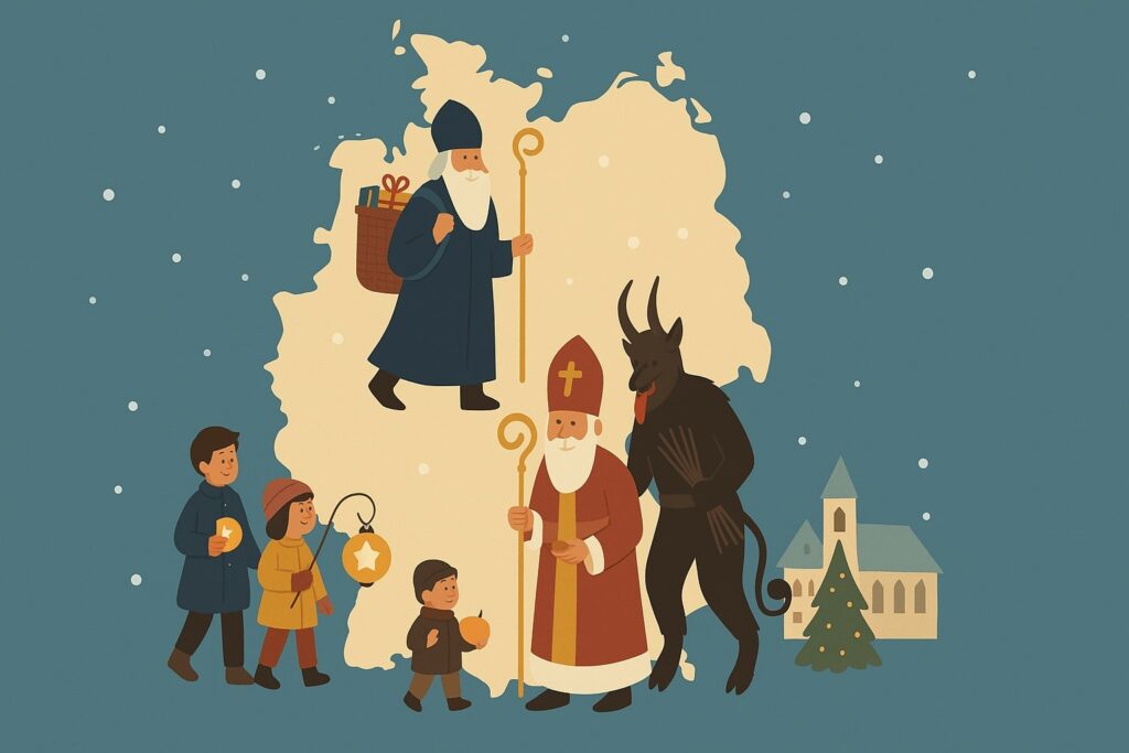 Региональные особенности дня Святого Николая: Бавария, Север и Рейнская область