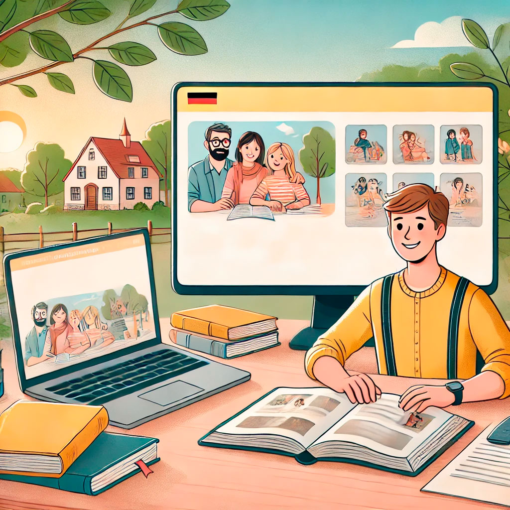 Как описывать картинку на немецком языке (уровень B1): Полное руководство с фразами и примерами