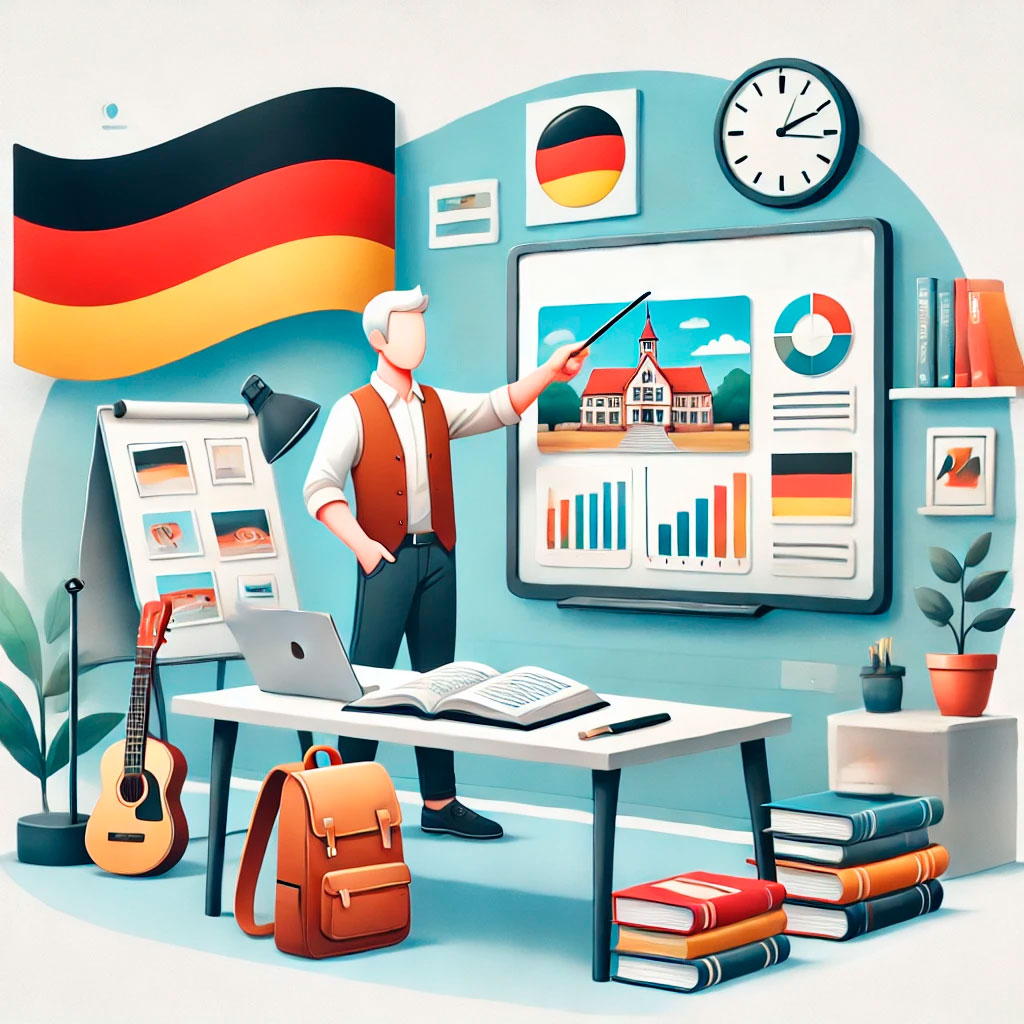 Как описывать картинку на немецком языке (уровень B1)