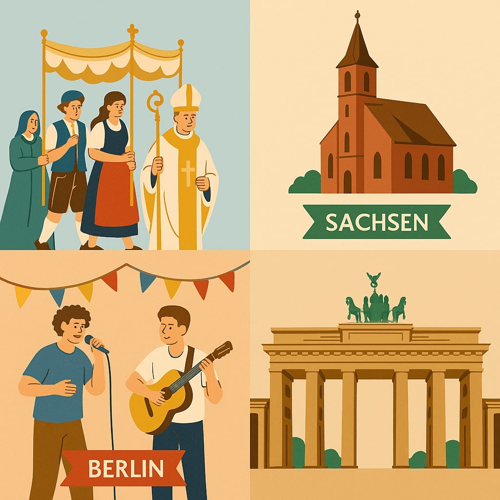 Как распределяются региональные праздники по федеральным землям