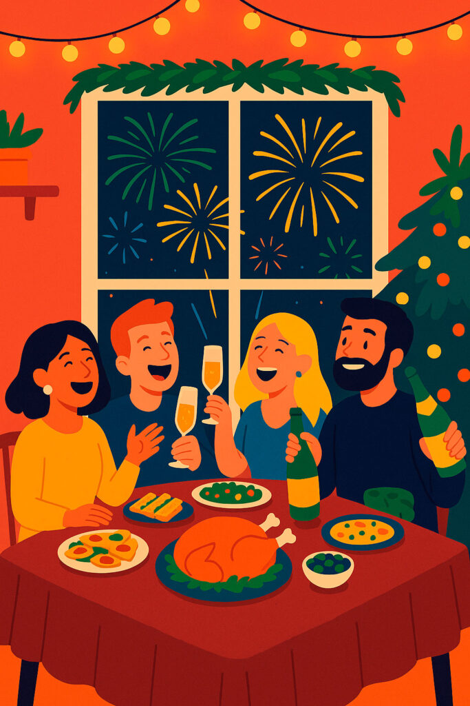 Традиции празднования Нового года в Германии — семья, свечи, шампанское и фейерверки