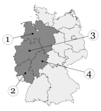 Nordrhein-Westfalen Karte