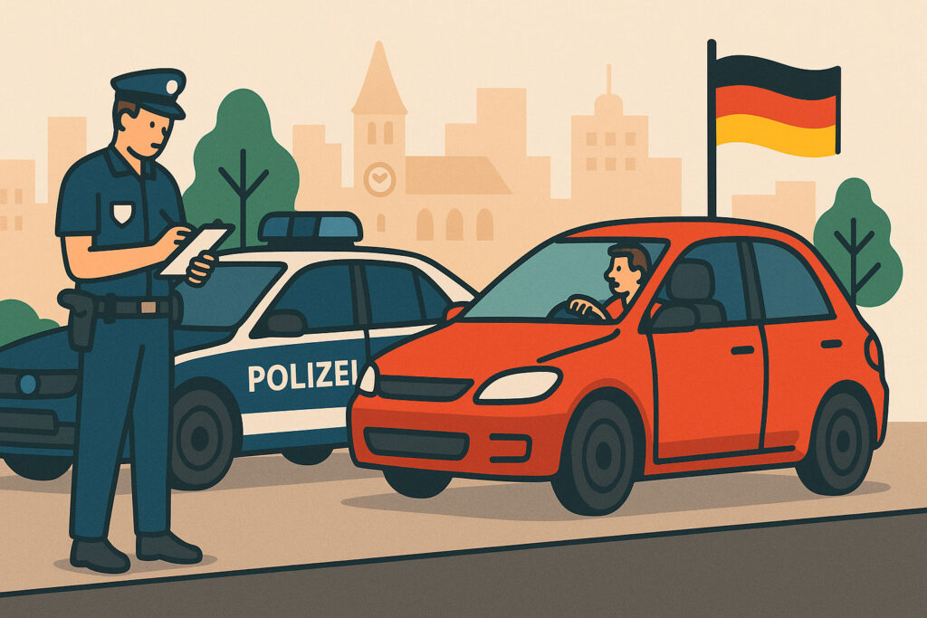 Проезд на красный свет в Германии в испытательный срок (Probezeit)