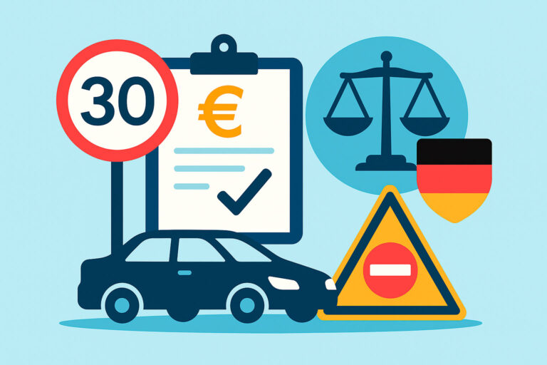 Штрафы за нарушение ПДД в Германии