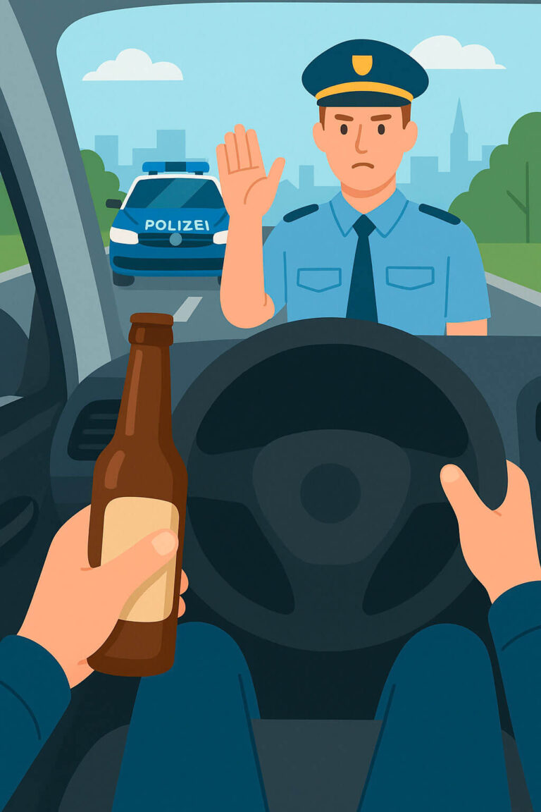 Штраф за вождение в нетрезвом виде в Германии: ответственность за алкоголь