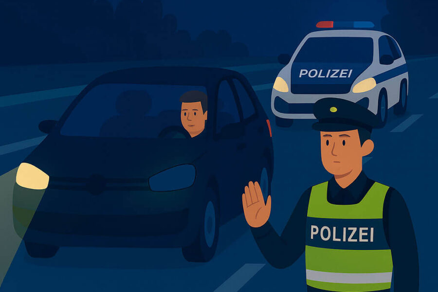 Штрафы за неправильное использование света фар в Германии