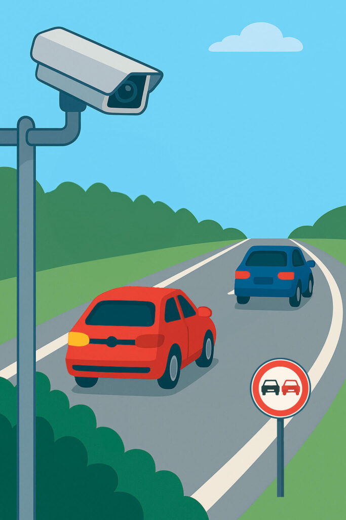 Как фиксируются нарушения обгона в Германии