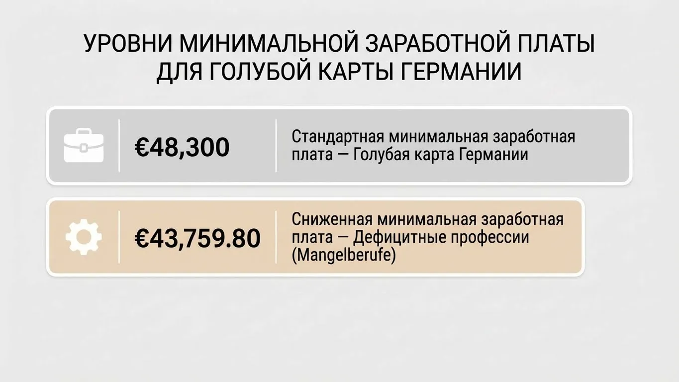 Какие требования для получения Голубой Карты Blue Card