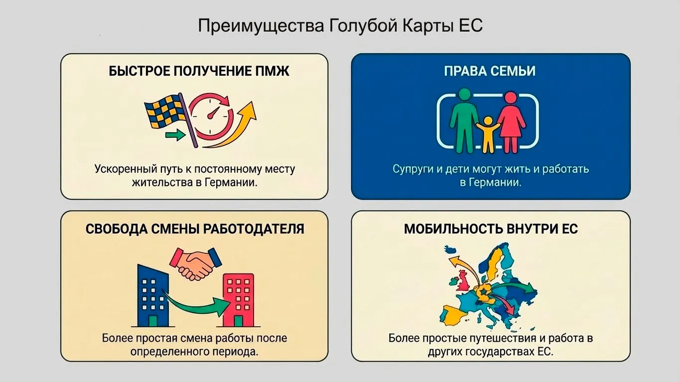 Что такое Голубая Карта Blue Card ЕС в Германии