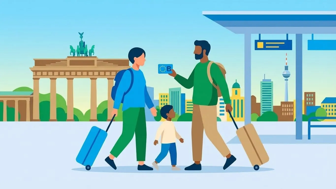 Немецкое законодательство позволяет супругам и детям присоединиться к владельцу рабочей визы