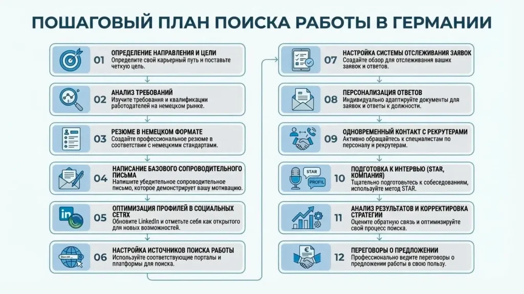 Пошаговый план поиска работы