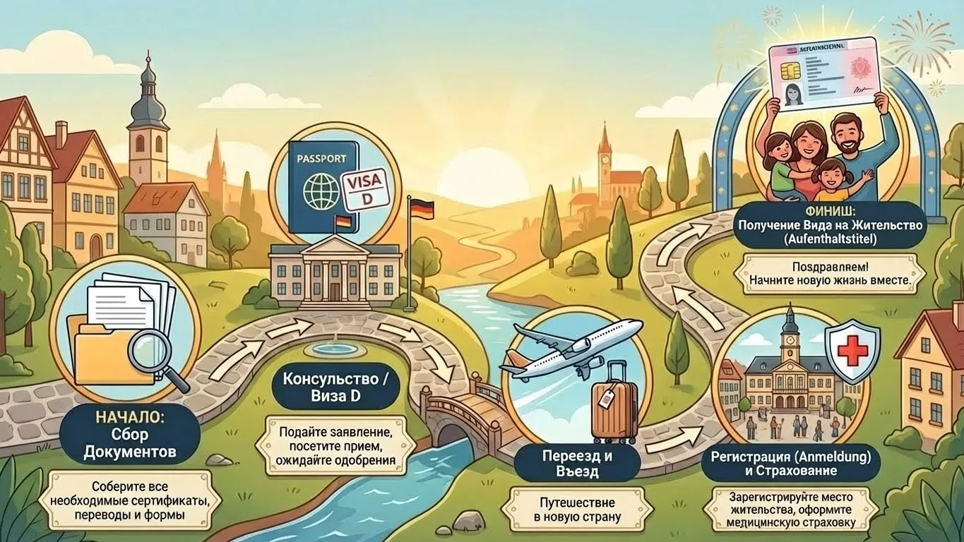 Как проходит процесс воссоединения семьи в Германии: пошаговая инструкция