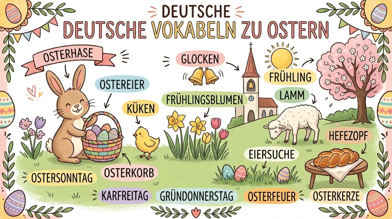 Немецкая лексика на тему «Пасха»