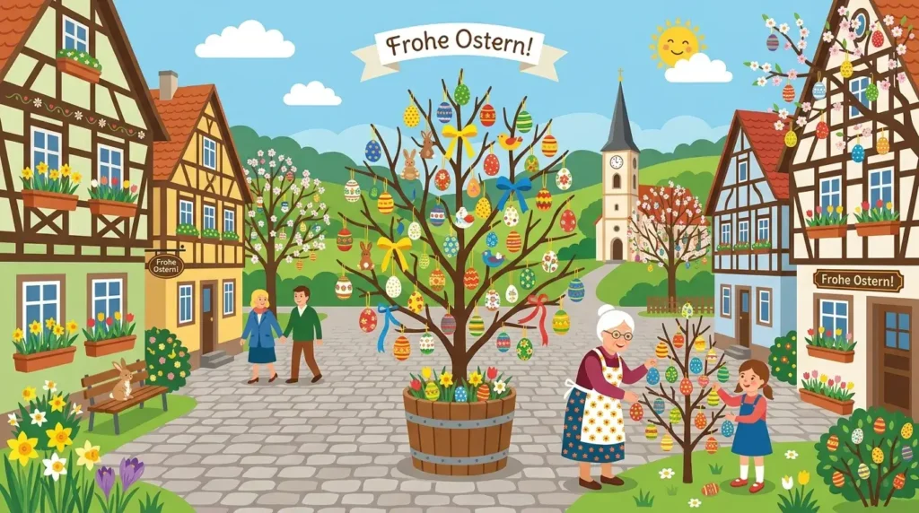 История пасхальных деревьев в Германии