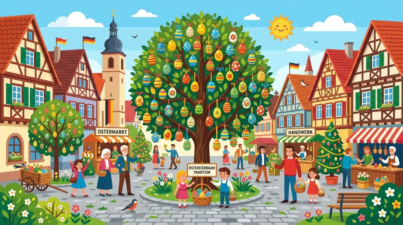 Пасхальные деревья в Германии