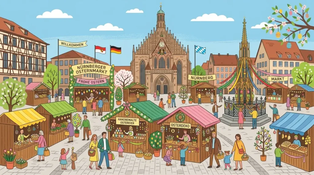 Пасхальный рынок в Нюрнберге