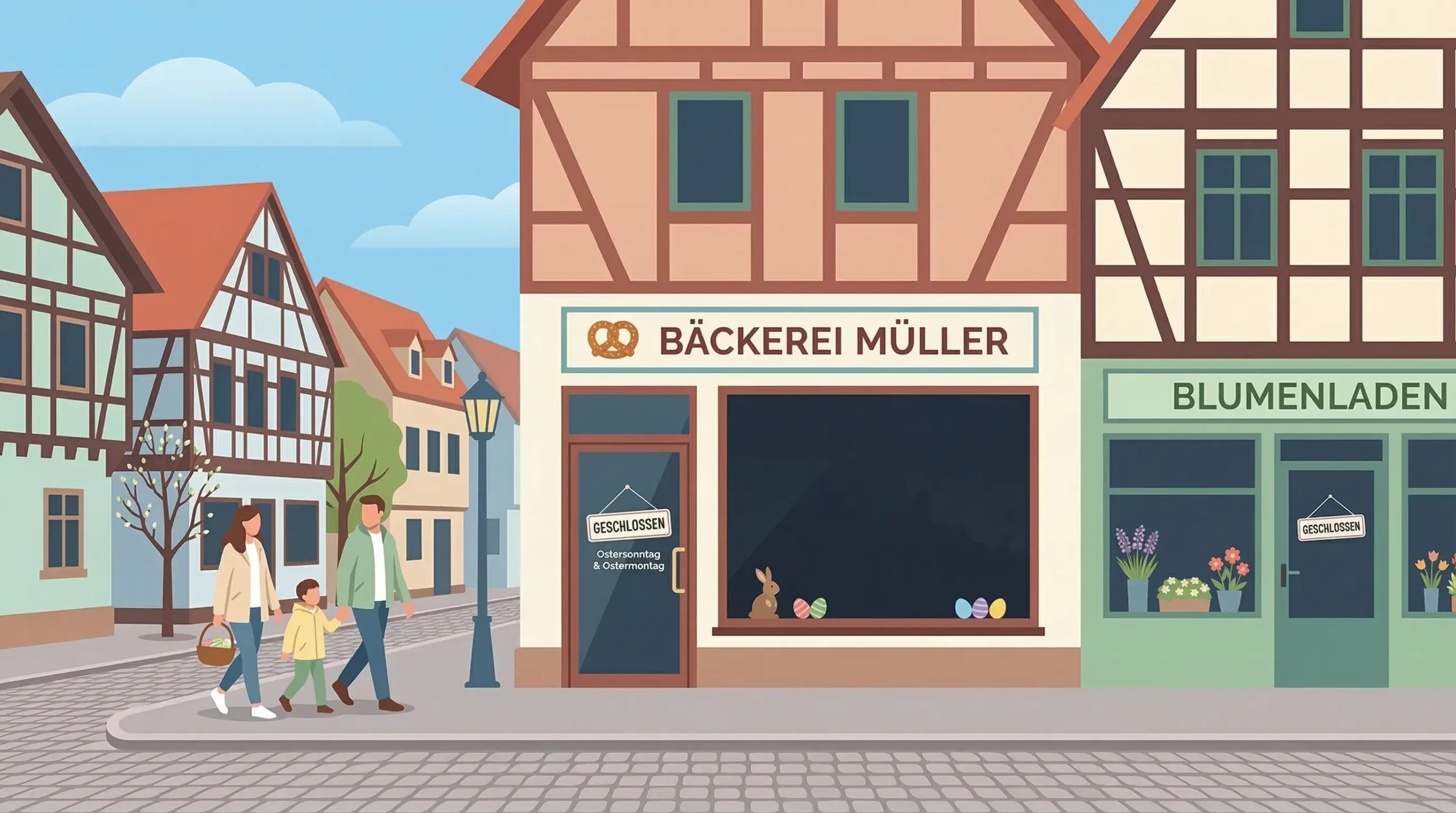 Какие магазины в Германии работают на Пасху?